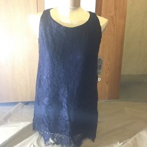 Apt 9 Lace Tunic Tank Top